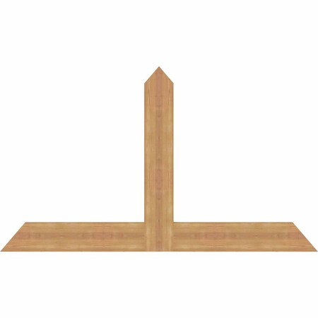 Ekena Millwork Portland Timber Gable Bracket, Western Red Cedar, 60"W x 35"H x 1 1/2"D x 5 1/2"F, 14/12 Pitch GBW060X35X0206POR00SWR